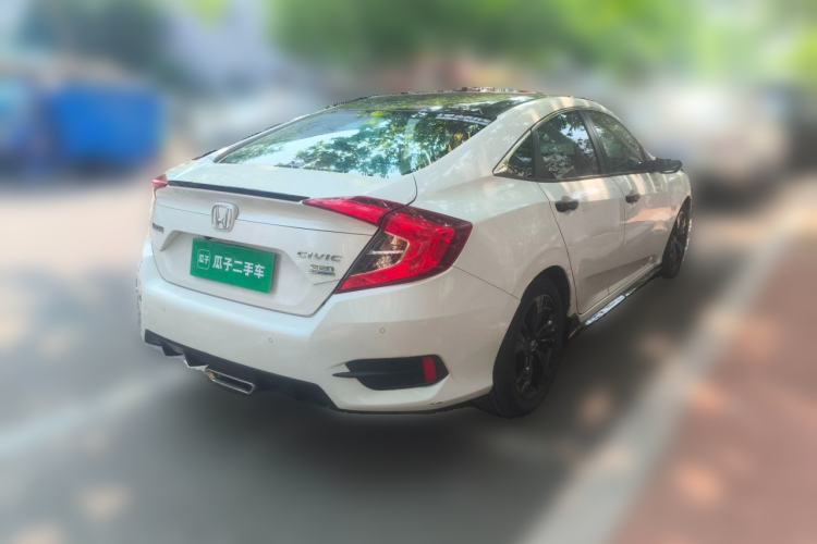Used Honda Civic 2019 220TURBO CVT Dynamic Edition China VI Emission Standard Rear Right 45 Deg