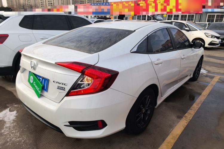 Used Honda Civic 2019 220TURBO CVT Dynamic Edition China VI Rear Right 45 Deg