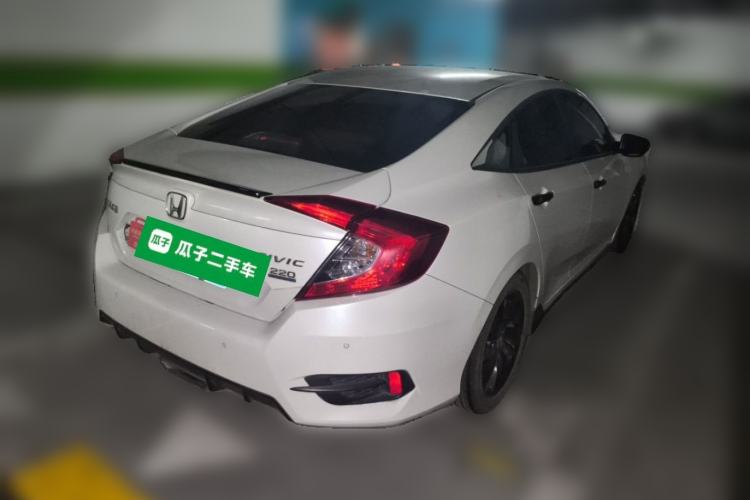 Used Honda Civic 2019 220TURBO CVT Dynamic Edition China VI Emission Standard Rear Right 45 Deg