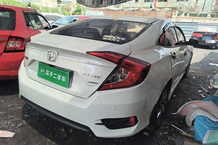 Used Honda Civic 2019 180TURBO CVT Shangyue Edition China VI Emission Standard Rear Right 45 Deg