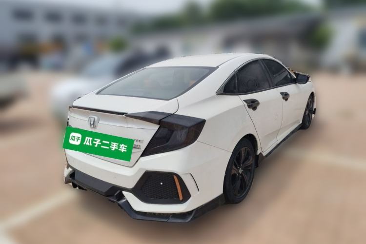 Used Honda Civic 2019 220TURBO CVT Dynamic Edition China VI Emission Standard Rear Right 45 Deg