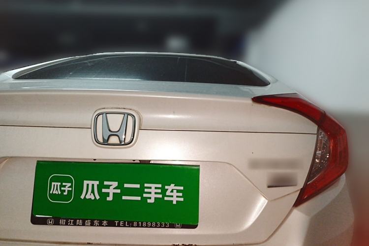 Used Honda Civic 2019 180TURBO CVT Shangyue Edition China VI Emission Standard Rear