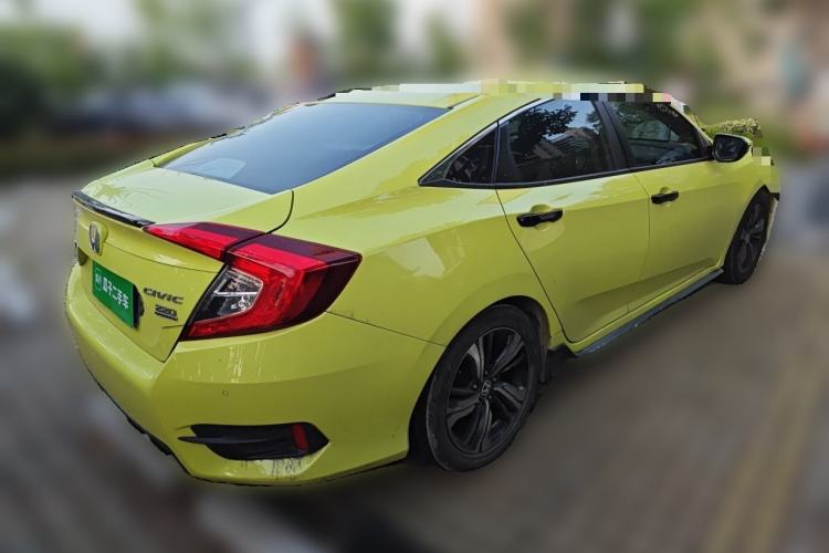 Used Honda Civic 2019 220TURBO CVT Dynamic Edition China V Emission Standard Rear Right 45 Deg