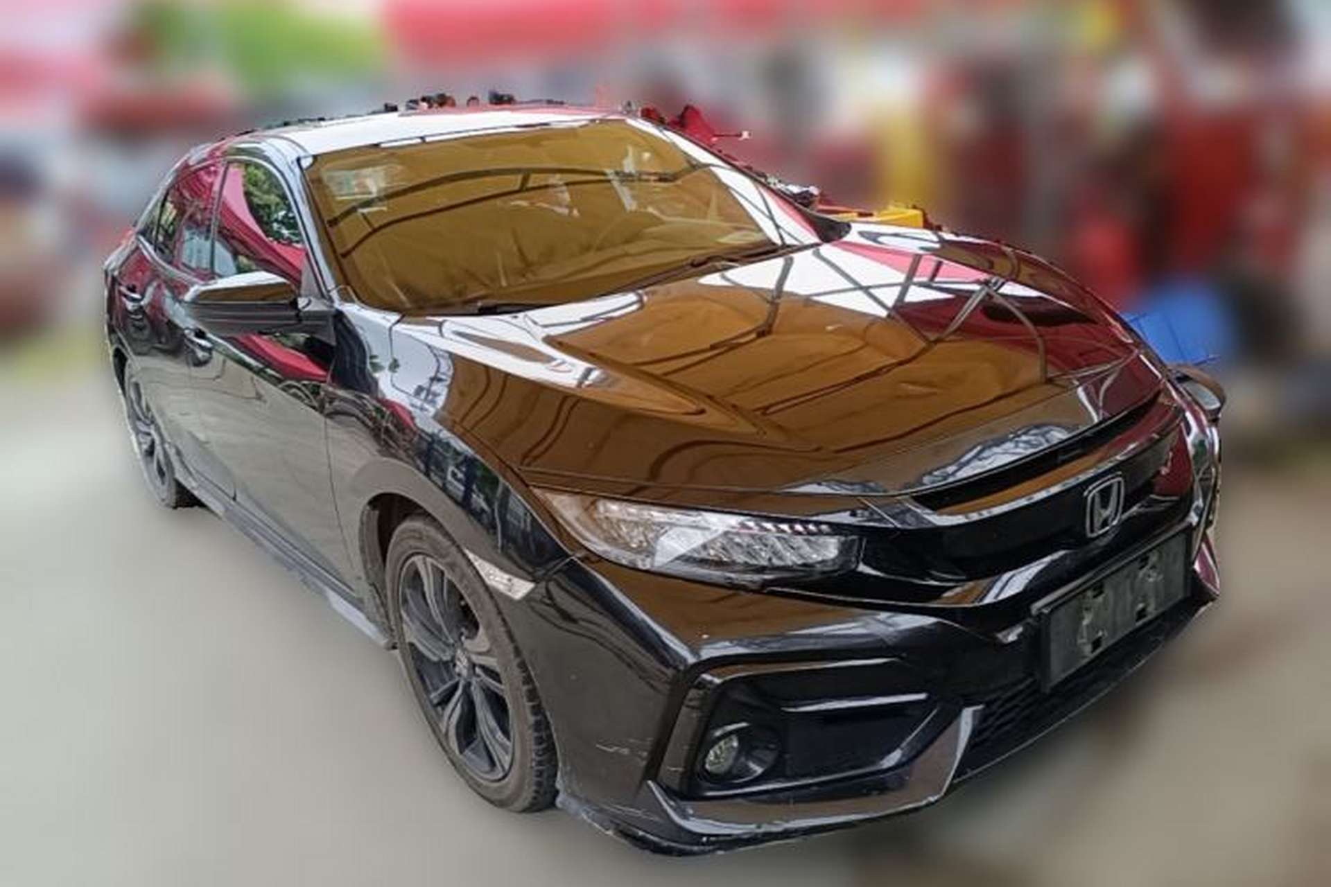 Used Honda Civic 2021 HATCHBACK 220TURBO CVT Trendy Cool Edition Front Right 45 Deg
