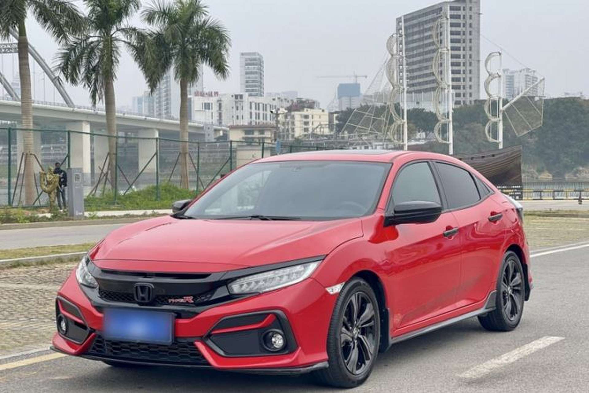 Used Honda Civic 2021 HATCHBACK 220TURBO CVT New Trendsetter Front Left 45 Deg