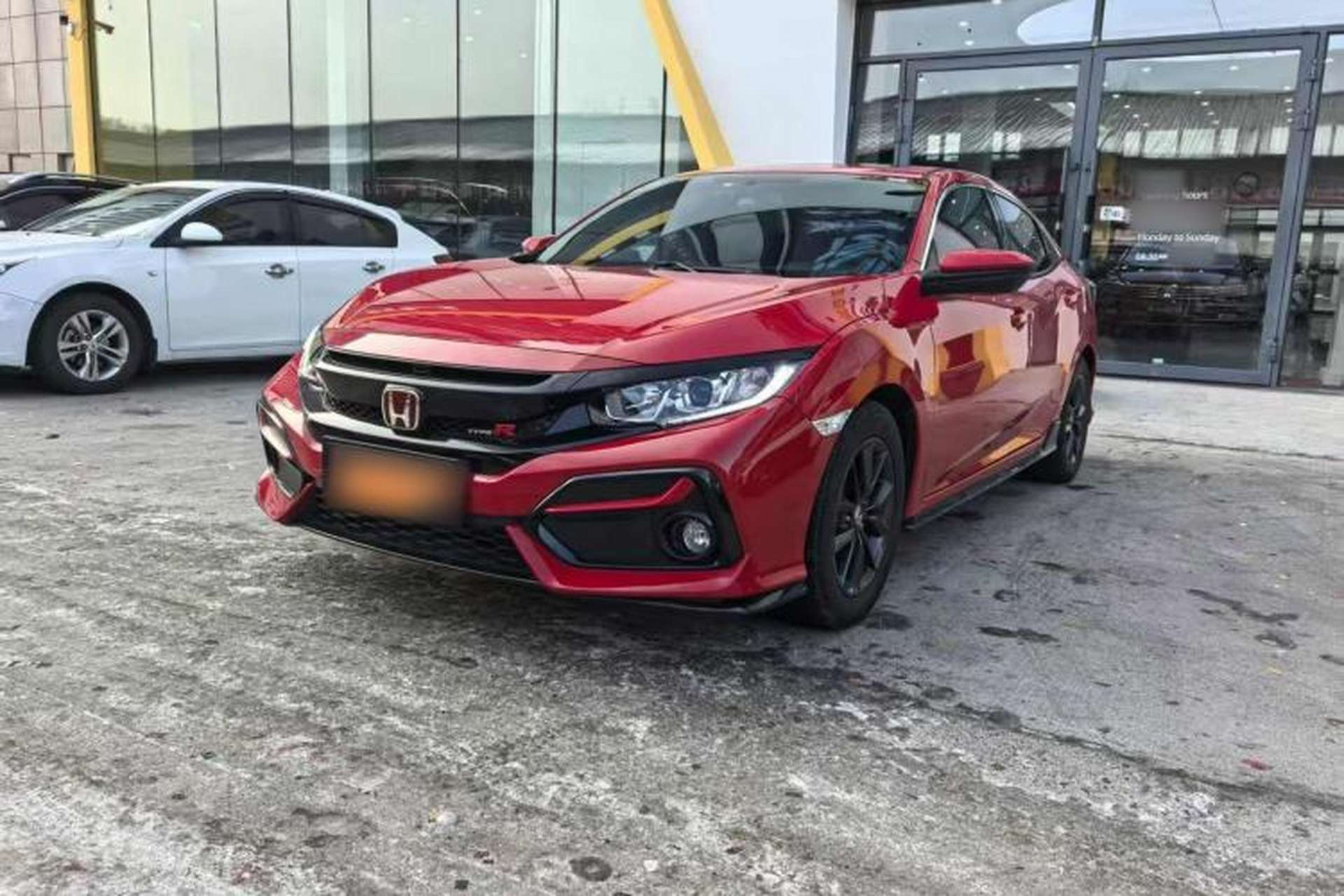 Used Honda Civic 2021 HATCHBACK 220TURBO CVT New Trendsetter Front Left 45 Deg
