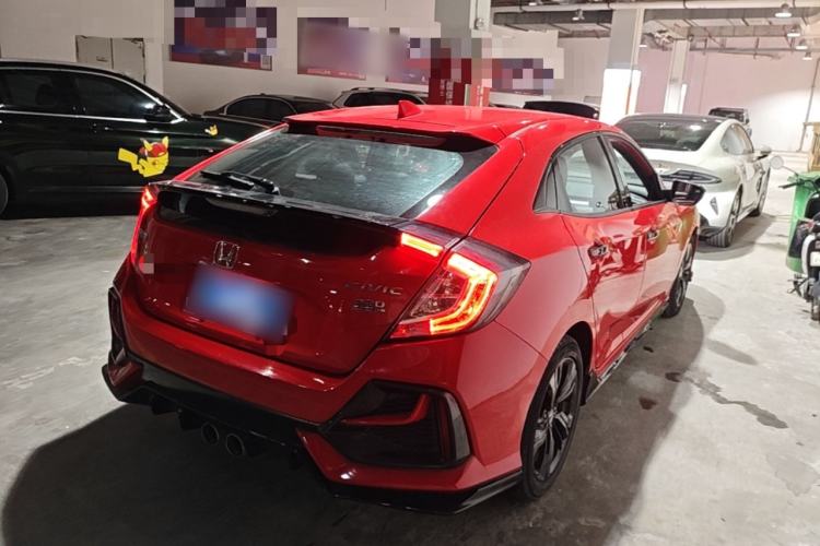 Used Honda Civic 2021 HATCHBACK 220TURBO CVT Trendy Cool Edition Rear Right 45 Deg