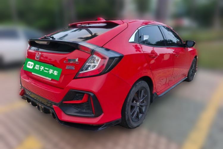 Used Honda Civic 2021 HATCHBACK 220TURBO CVT New Trendsetter Rear Right 45 Deg