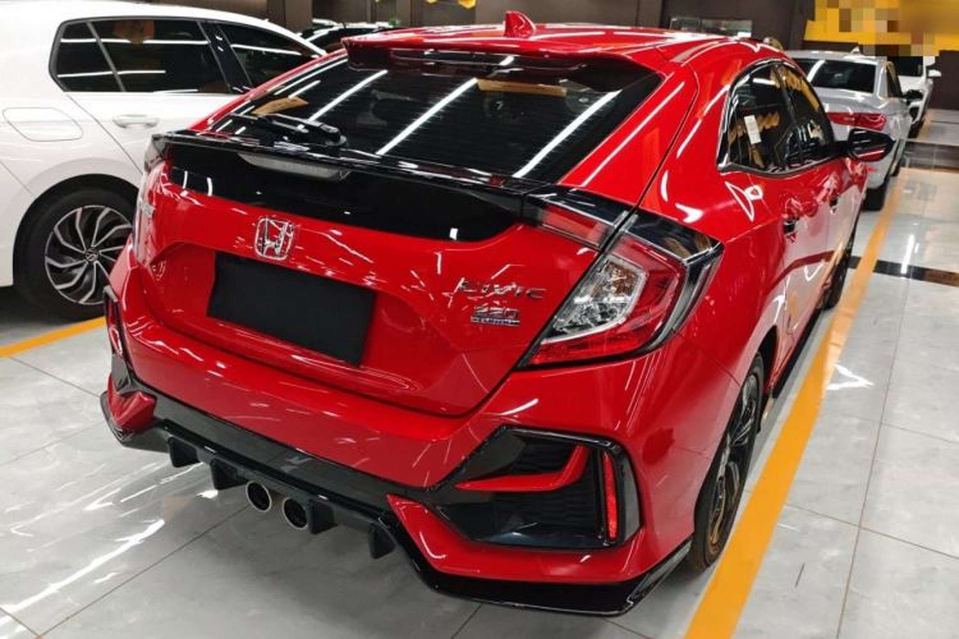 Used Honda Civic 2021 HATCHBACK 220TURBO CVT Trendy Cool Edition Rear Right 45 Deg