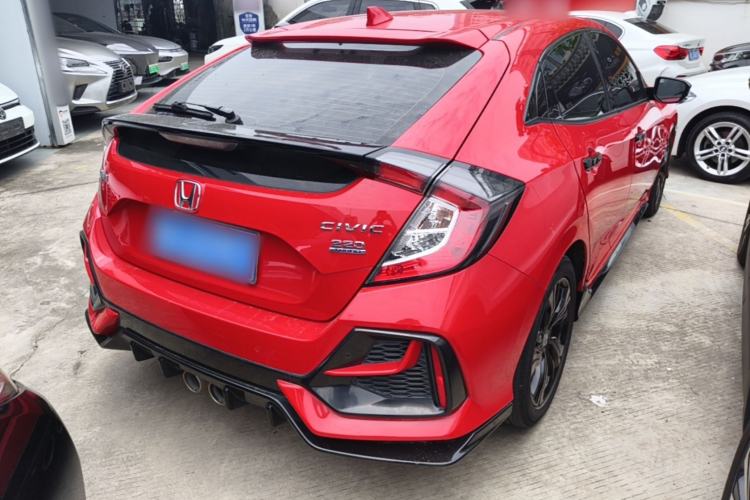 Used Honda Civic 2021 HATCHBACK 220TURBO CVT Trendy Cool Edition Rear Right 45 Deg