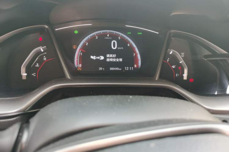 Used Honda Civic 2021 HATCHBACK 220TURBO Manual Driving Pleasure Control Odometer Close Up
