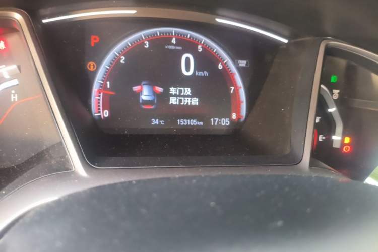 Used Honda Civic 2021 HATCHBACK 220TURBO CVT Trendy Cool Edition Odometer Close Up