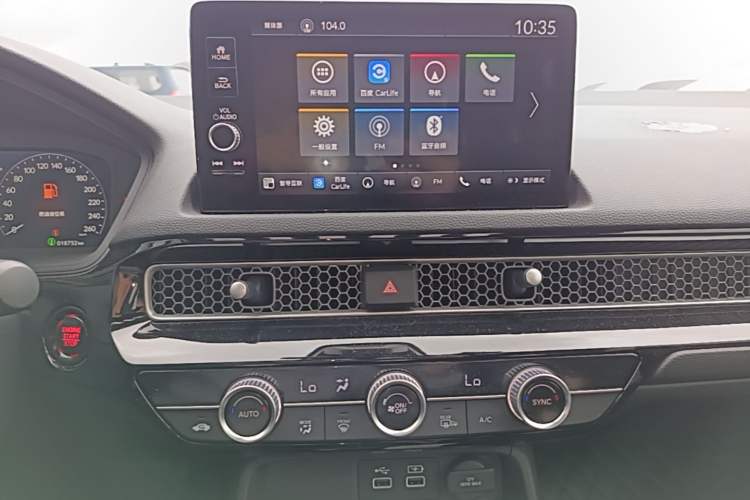 Used Honda Civic 2022 240TURBO CVT Jingcheng Edition Audio And AC Panel