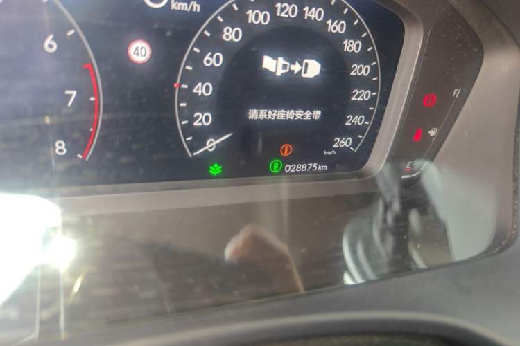 Used Honda Civic 2022 240TURBO CVT Dynamic Edition Odometer Close Up