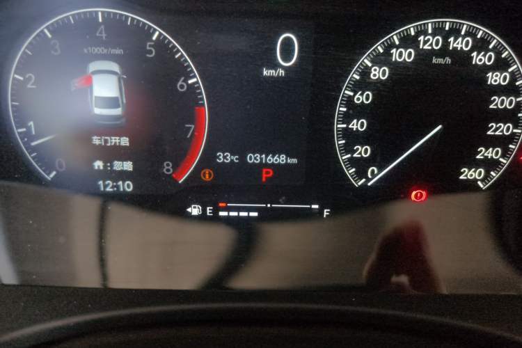 Used Honda Civic 2022 240TURBO CVT Jingcheng Edition Odometer Close Up
