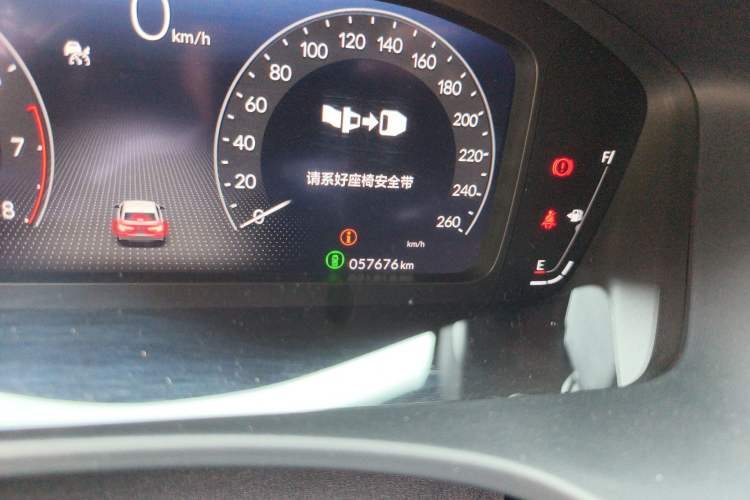 Used Honda Civic 2022 240TURBO CVT Dynamic Edition Odometer Close Up