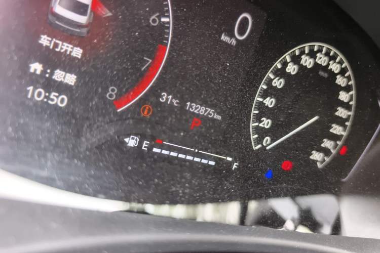 Used Honda Civic 2022 180TURBO CVT Shangqing Edition Odometer Close Up