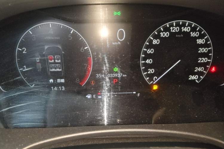 Used Honda Civic 2022 240TURBO CVT Jingcheng Edition Odometer Close Up