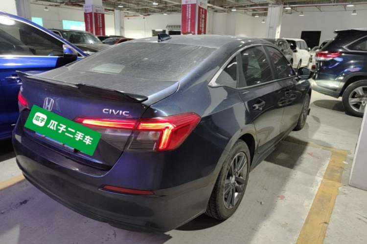 Used Honda Civic 2022 240TURBO CVT Dynamic Edition Rear Right 45 Deg