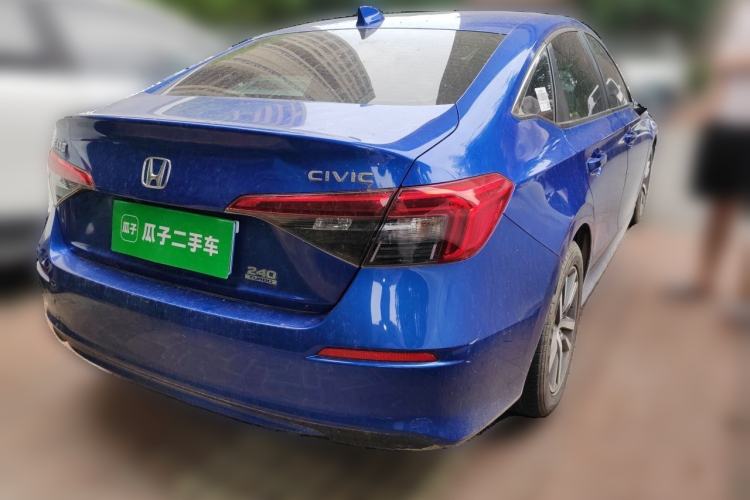 Used Honda Civic 2022 240TURBO CVT Dynamic Edition Rear Right 45 Deg