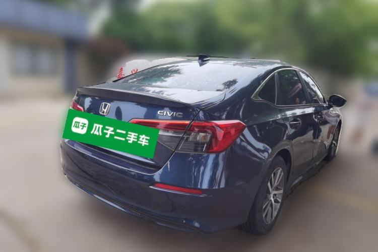 Used Honda Civic 2022 240TURBO CVT Dynamic Edition Rear Right 45 Deg