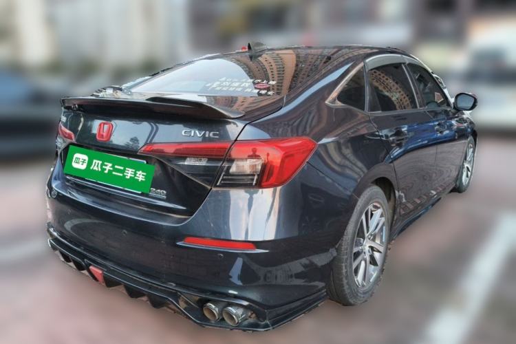 Used Honda Civic 2022 240TURBO CVT Dynamic Edition Rear Right 45 Deg