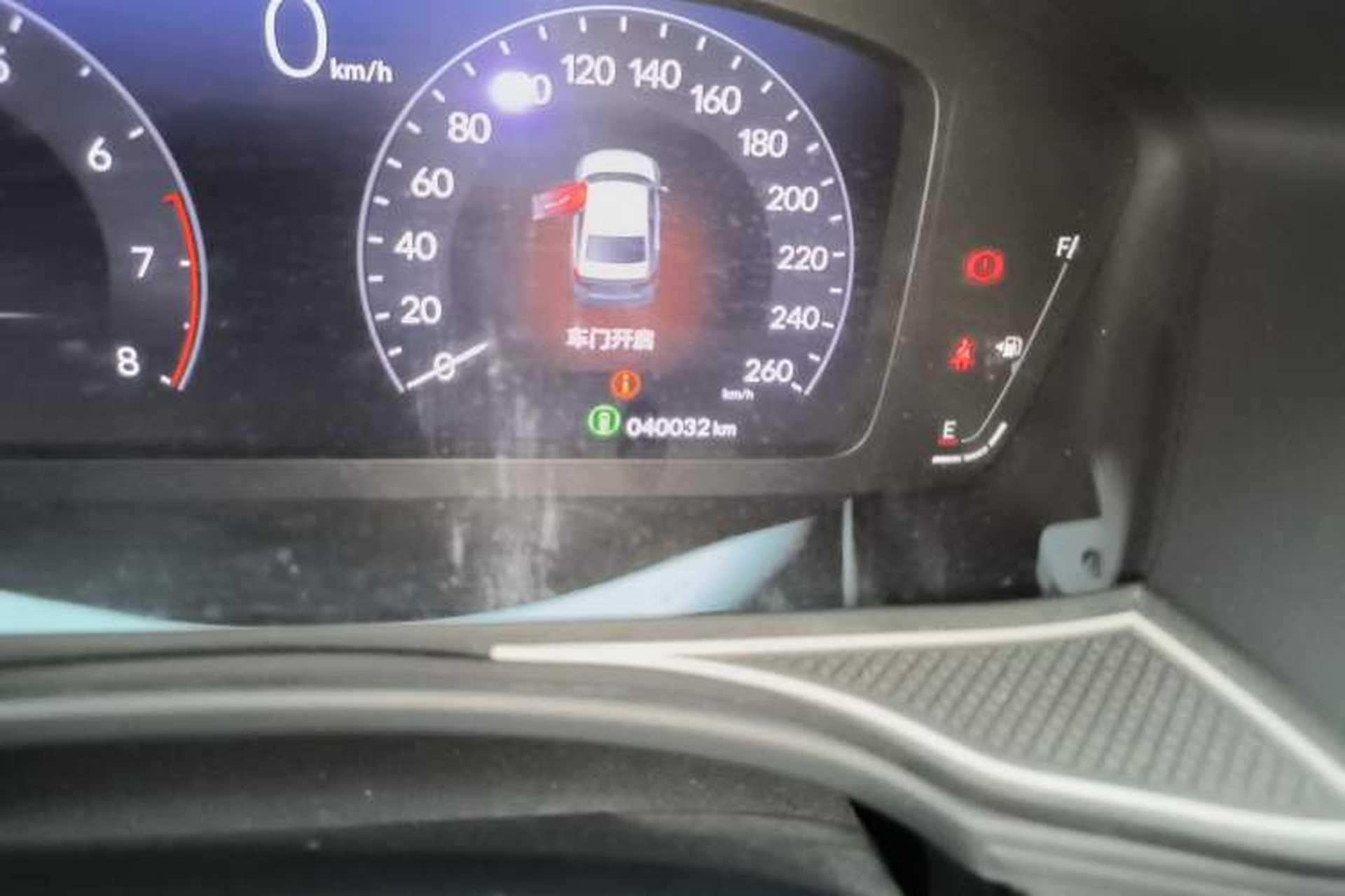 Used Honda Civic 2022 240TURBO CVT Dynamic Edition Odometer Close Up