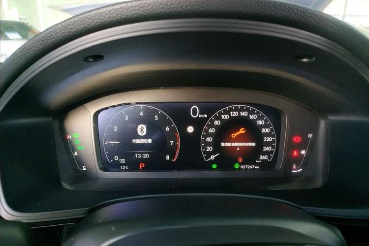 Used Honda Civic 2022 240TURBO CVT Jingcheng Edition Odometer Close Up