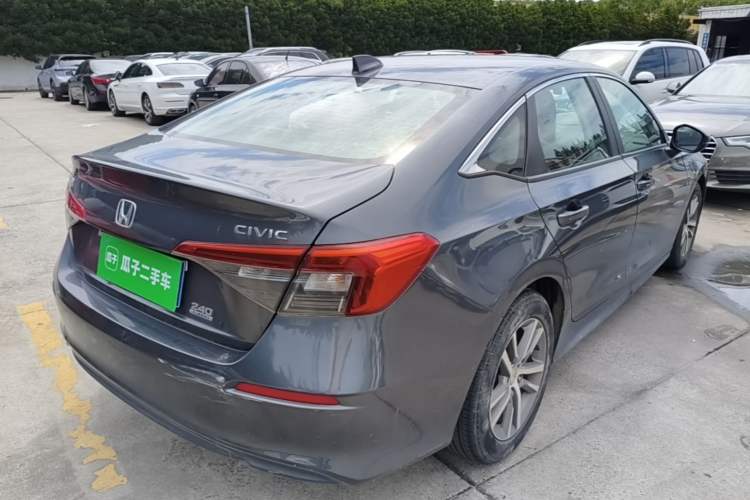 Used Honda Civic 2022 240TURBO CVT Dynamic Edition Rear Right 45 Deg
