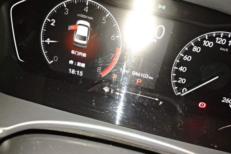 Used Honda Civic 2022 180TURBO CVT Shangqing Edition Odometer Close Up