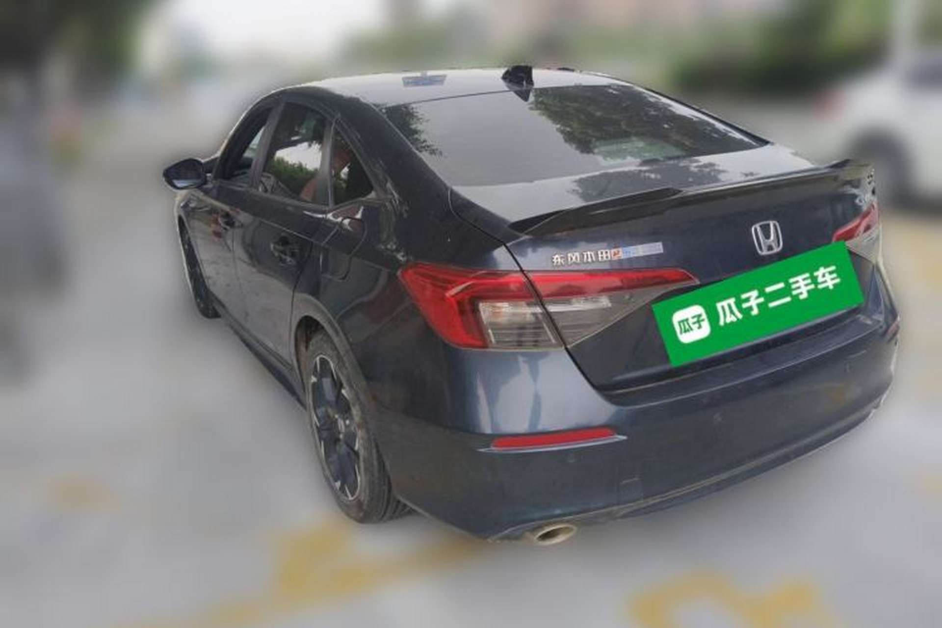 Used Honda Civic 2022 240TURBO CVT Dynamic Edition Rear Left 45 Deg