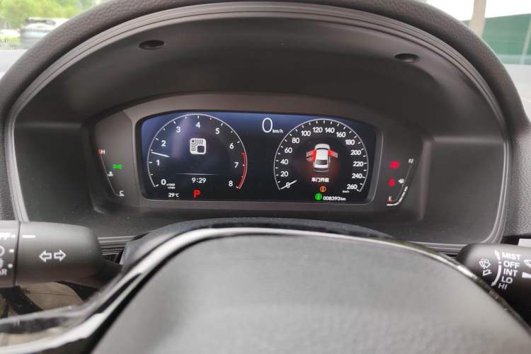 Used Honda Civic 2022 240TURBO CVT Dynamic Edition Odometer Close Up