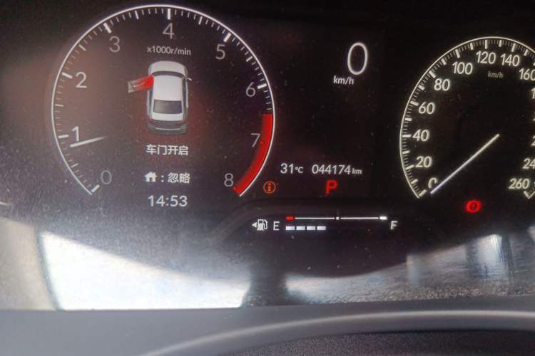 Used Honda Civic 2022 180TURBO CVT Shangqing Edition Odometer Close Up