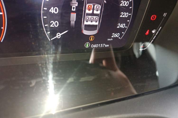 Used Honda Civic 2022 240TURBO CVT Dynamic Edition Odometer Close Up