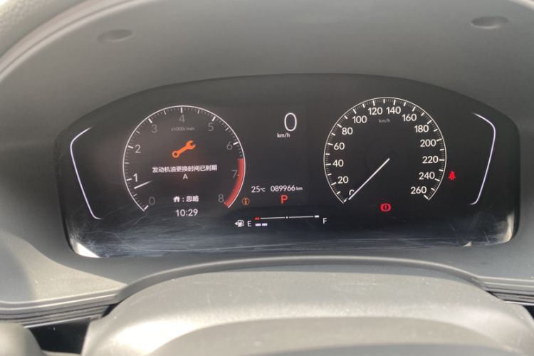 Used Honda Civic 2022 180TURBO CVT Shangdong Edition Odometer Close Up