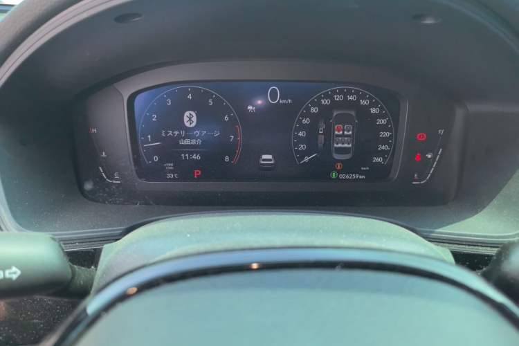 Used Honda Civic 2022 240TURBO CVT Dynamic Edition Odometer Close Up