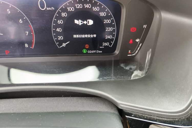 Used Honda Civic 2022 240TURBO CVT Dynamic Edition Odometer Close Up