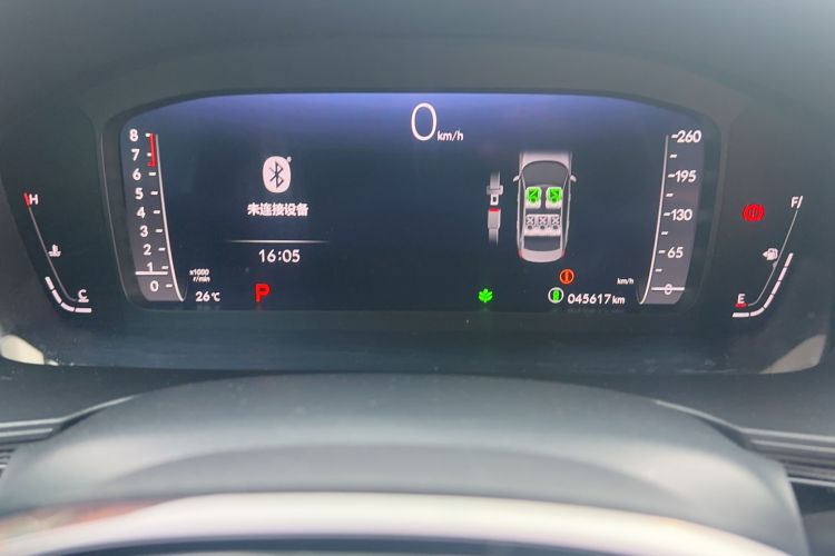 Used Honda Civic 2022 240TURBO CVT Dynamic Edition Odometer Close Up