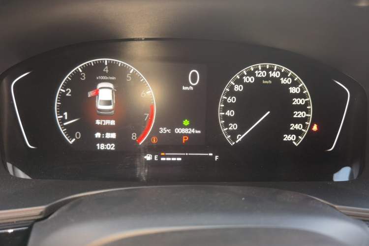 Used Honda Civic 2022 180TURBO CVT Shangdong Edition Odometer Close Up