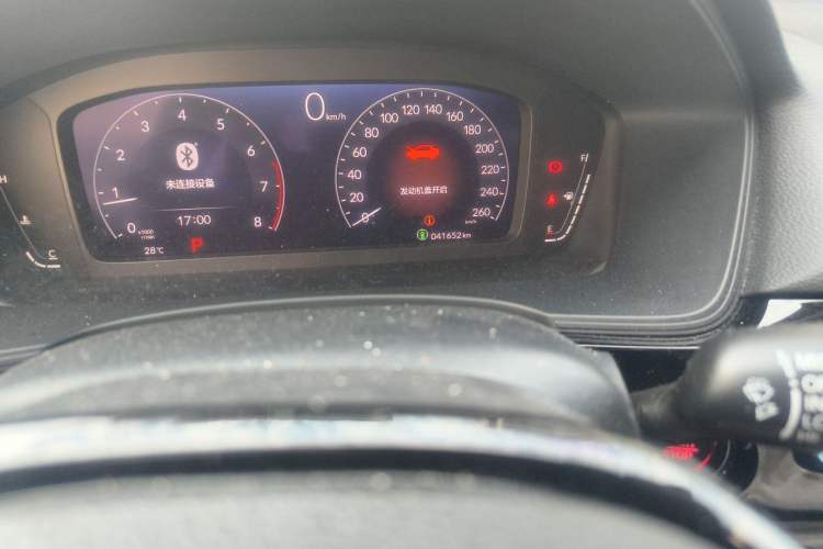 Used Honda Civic 2022 240TURBO CVT Dynamic Edition Odometer Close Up