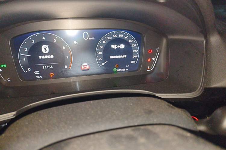 Used Honda Civic 2022 240TURBO CVT Dynamic Edition Odometer Close Up