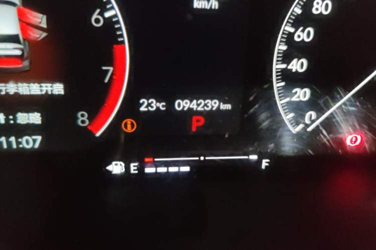 Used Honda Civic 2022 180TURBO CVT Shangqing Edition Odometer Close Up