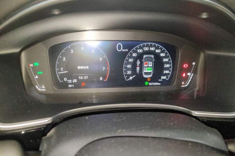 Used Honda Civic 2022 240TURBO CVT Dynamic Control Version Odometer Close Up