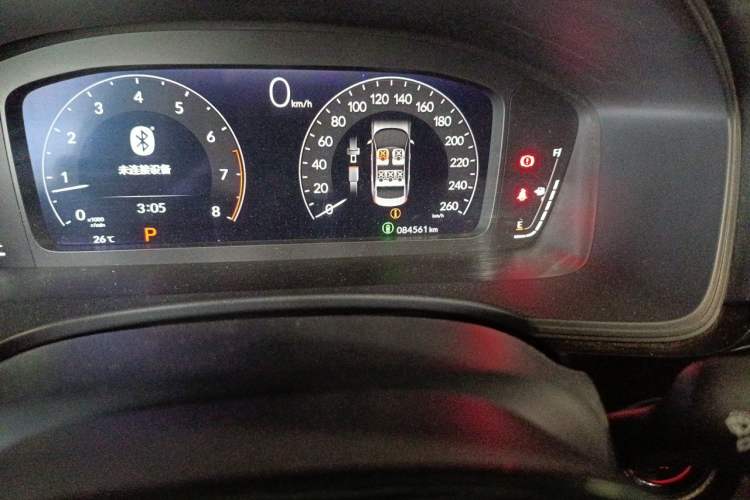 Used Honda Civic 2022 240TURBO CVT Dynamic Edition Odometer Close Up