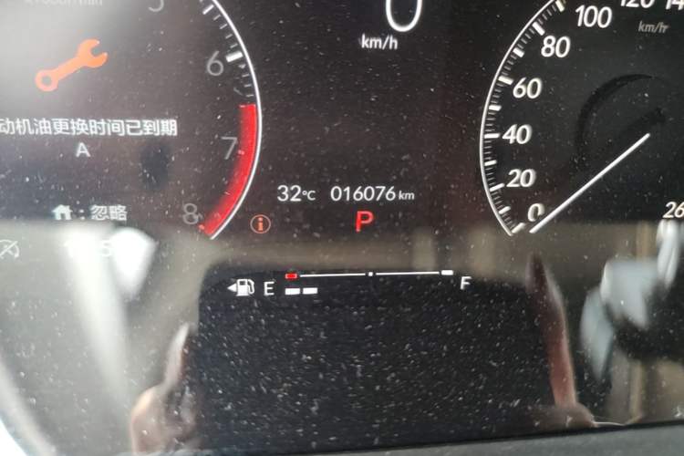 Used Honda Civic 2022 180TURBO CVT Shangqing Edition Odometer Close Up
