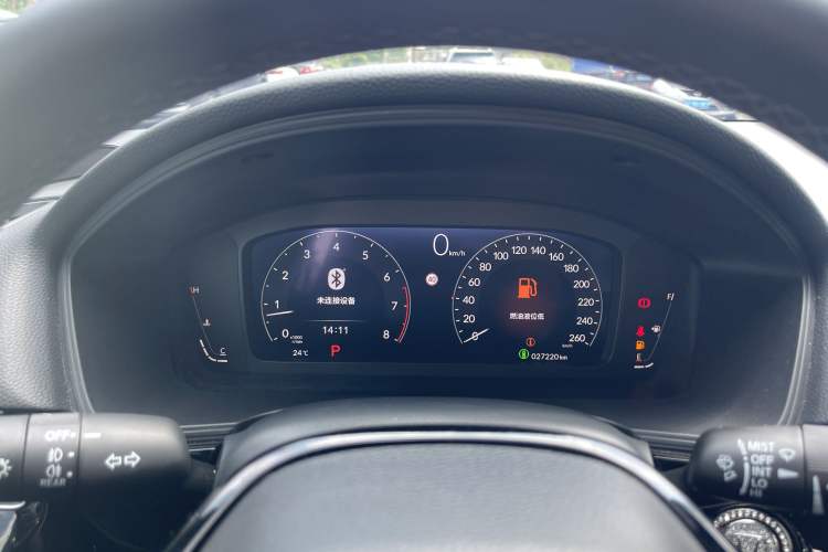 Used Honda Civic 2022 240TURBO CVT Dynamic Edition Odometer Close Up