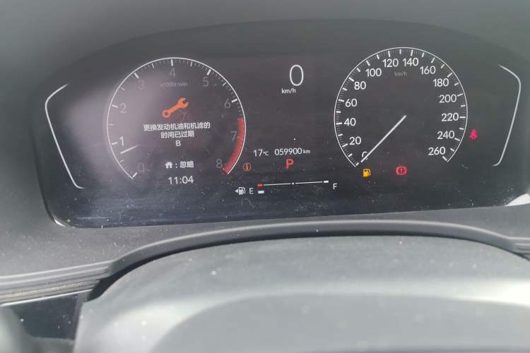 Used Honda Civic 2022 180TURBO CVT Shangdong Edition Odometer Close Up