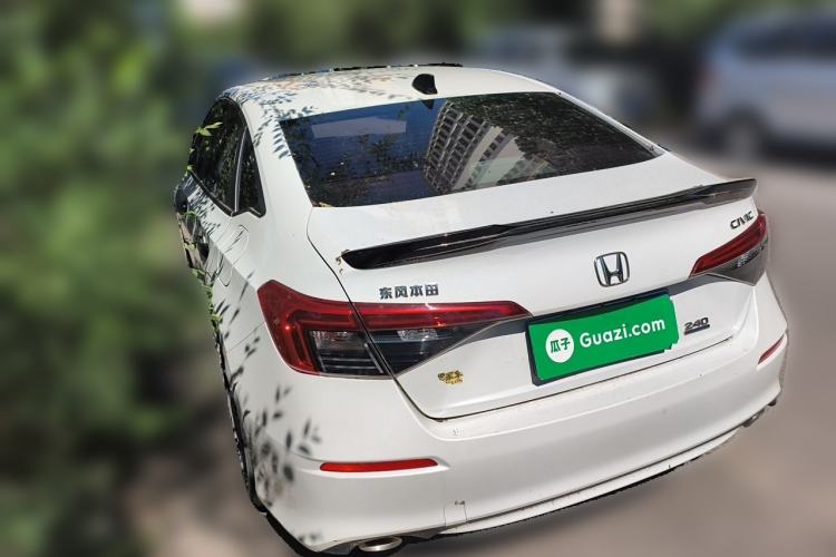 Used Honda Civic 2022 240TURBO CVT Dynamic Edition Rear Left 45 Deg