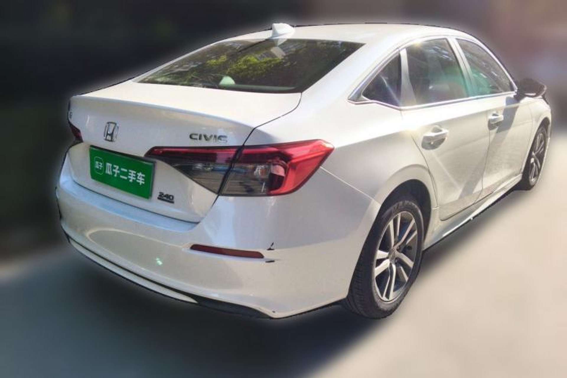 Used Honda Civic 2022 240TURBO CVT Dynamic Edition Rear Right 45 Deg