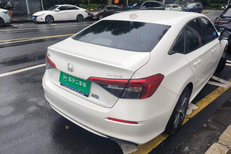 Used Honda Civic 2022 240TURBO CVT Dynamic Edition Rear Right 45 Deg